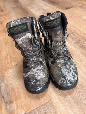 RedHead Kids' Camo Brown and Black Outdoor Boots